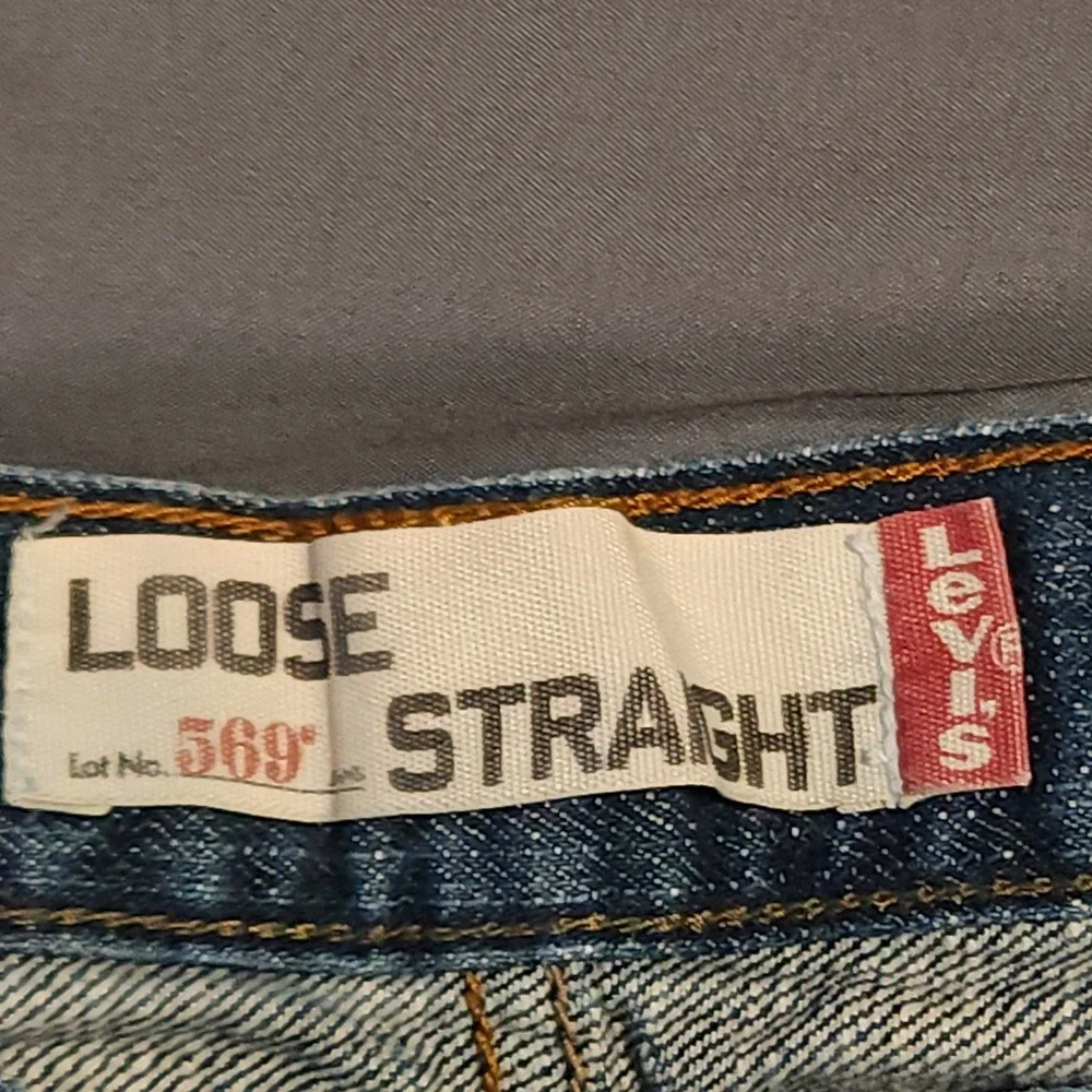 Levi's 569 Men's Jeans 38x30 Actual 37x29 Loose Straight Blue 100% Cotton